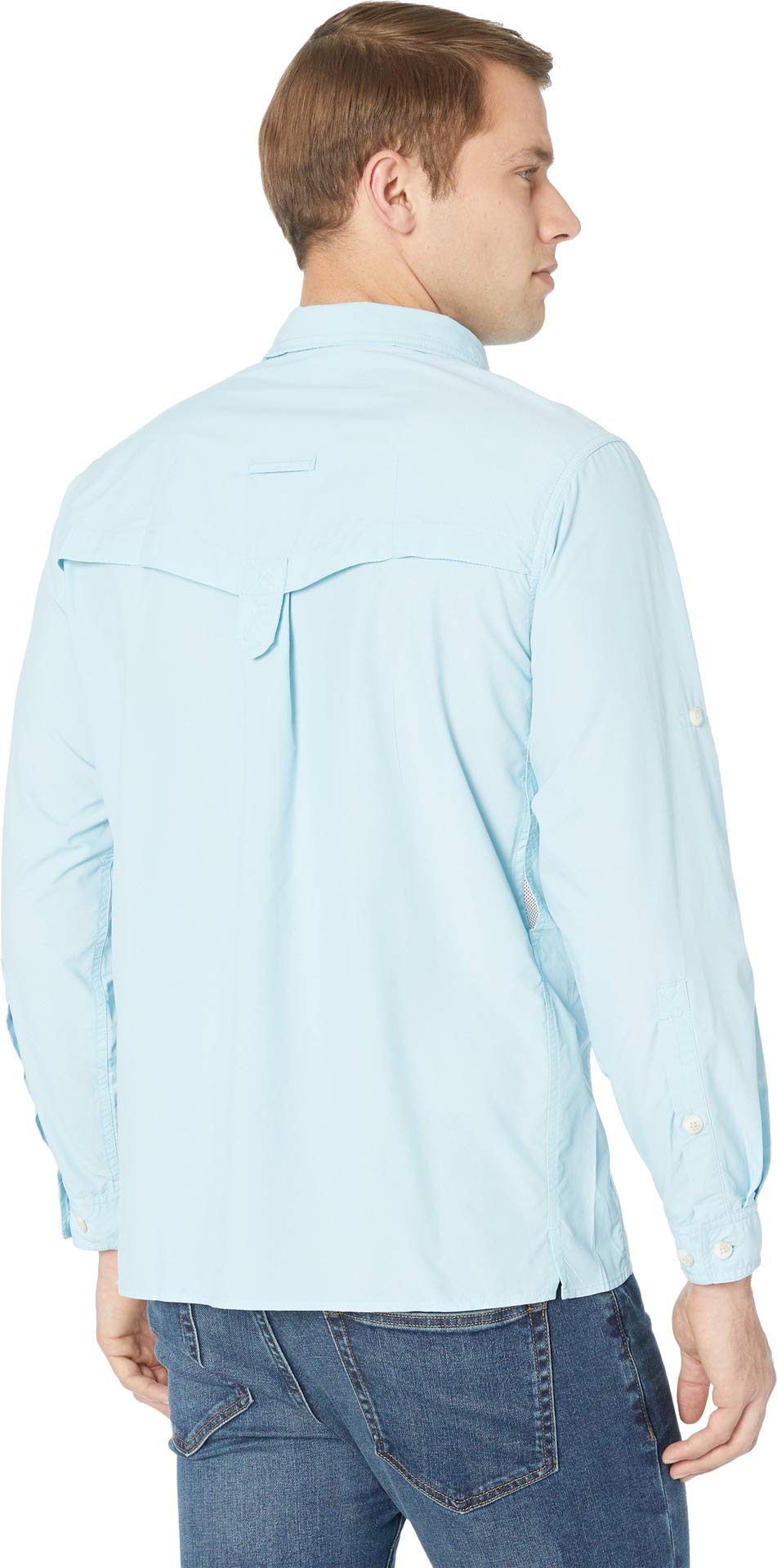 ExOfficio Men's Air Strip Long Sleeve Shirt - Moisture-Wicking, Breathable Travel & Hiking Shirt for Outdoor Adventures