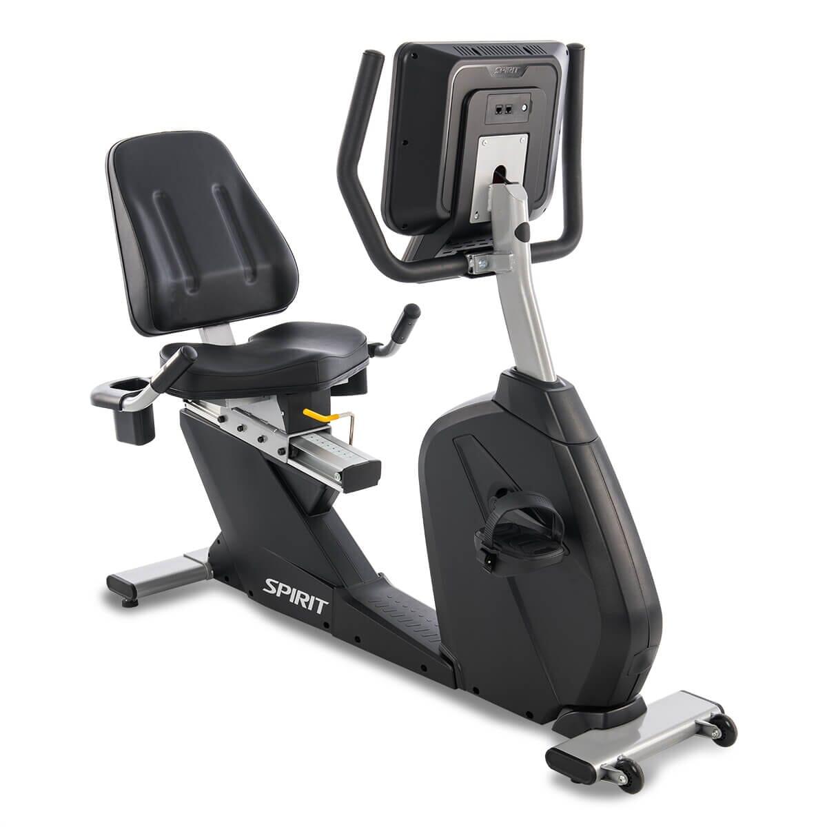 Spirit Fitness CR800ENT Recumbent Exercise Bike for Home Gym - Low Impact Cardio Workout for Seniors & Rehabilitation