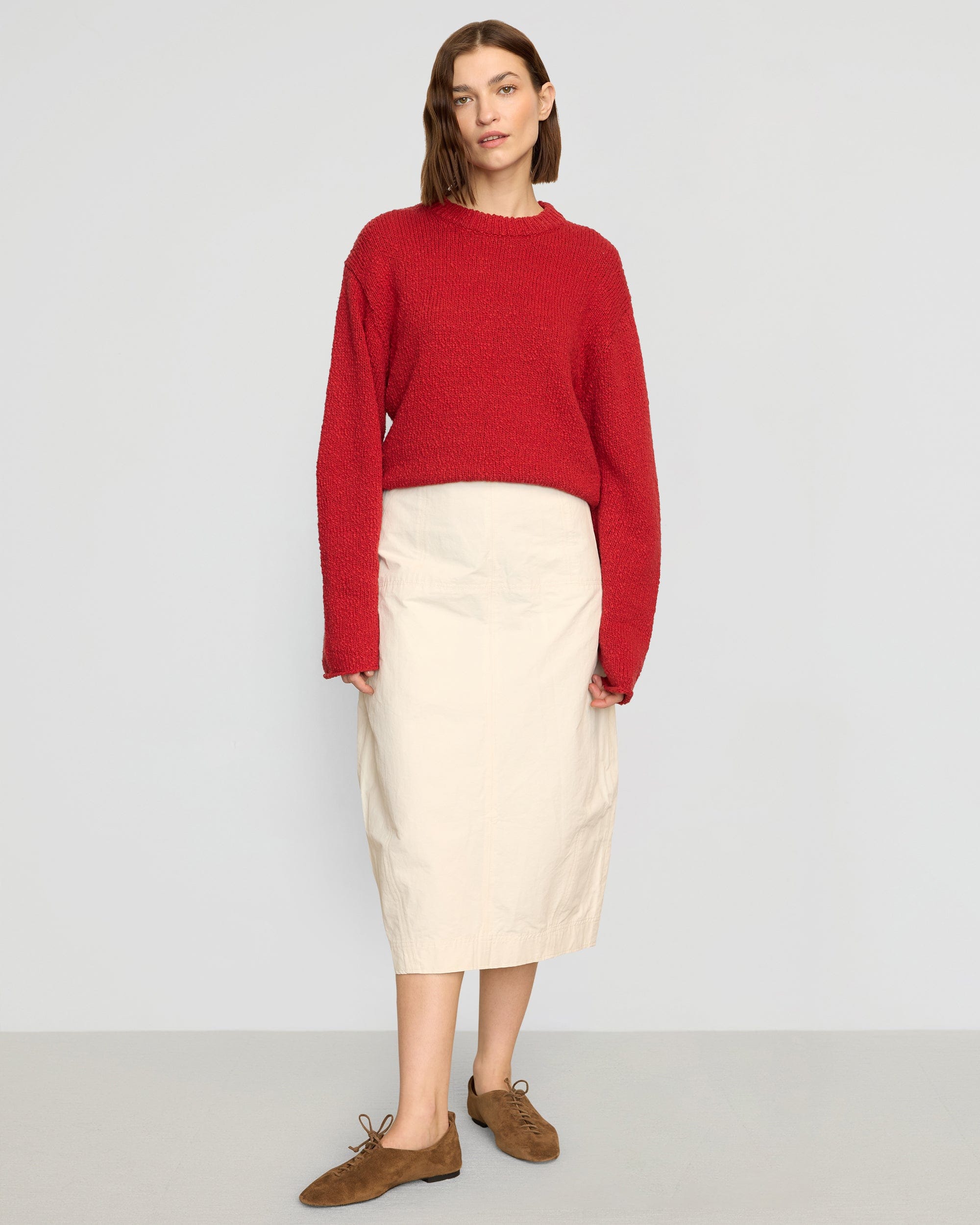 Sonya Textured Organic Cotton Sweater for Women - Soft & Cozy Knit Pullover - Perfect for Fall & Winter Outfits, Office Wear & Casual Weekends
