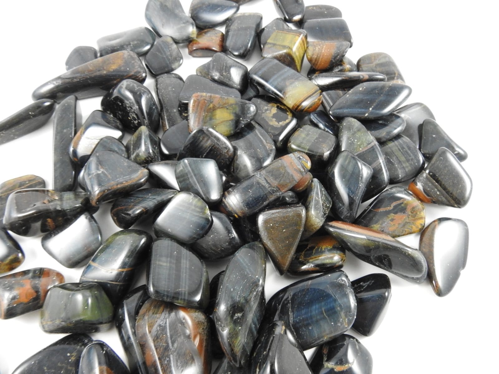 Natural Blue & Brown Tiger Eye Stone Beads - Bulk Wholesale for Jewelry Making, Healing Crystals & Meditation - Perfect for Necklaces, Bracelets & DIY Crafts