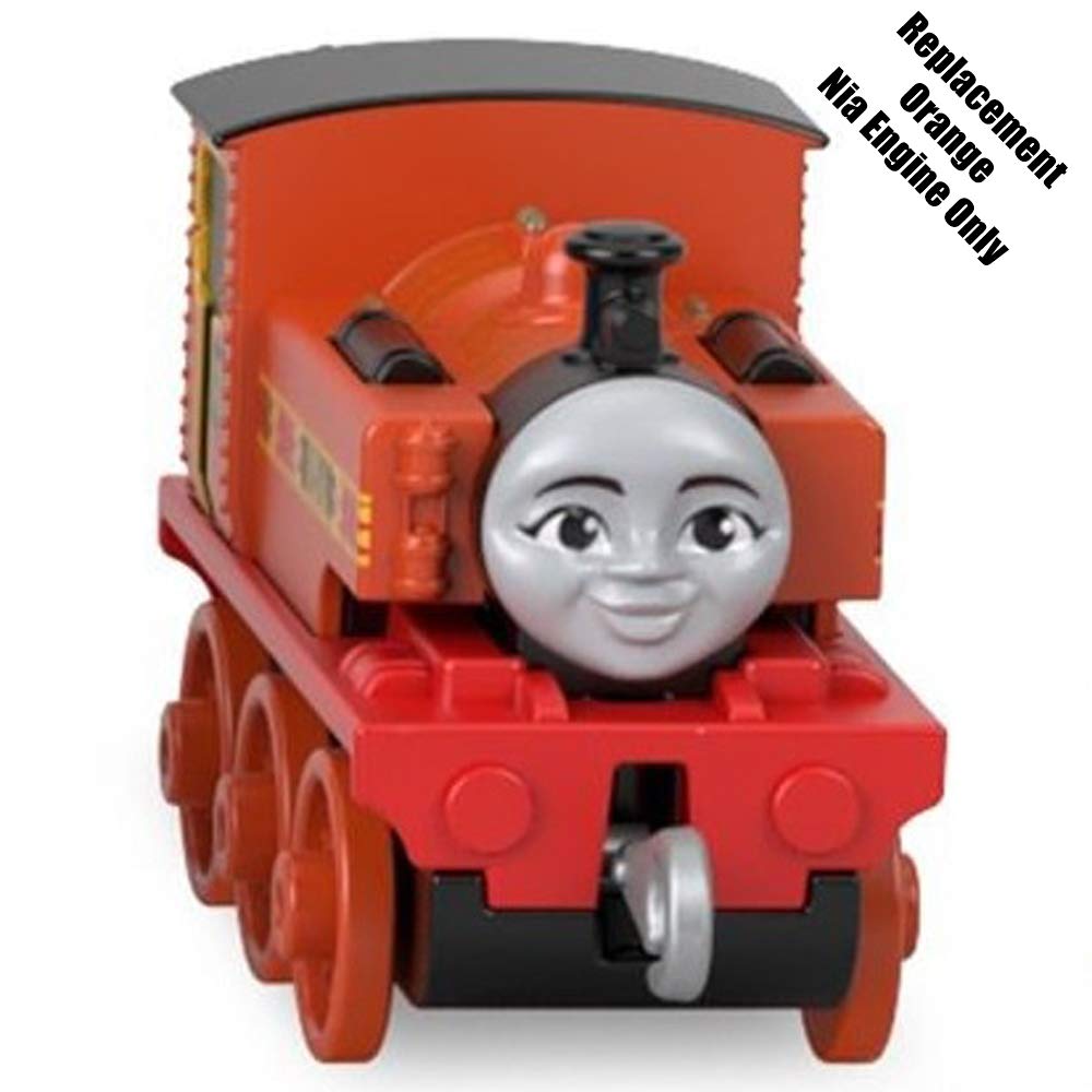 Fisher-Price Thomas and Friends Train Set Replacement Parts - GRF01 Orange Nia Engine for All Around Sodor Deluxe Set | Perfect for Kids' Toy Train Repair & Collection Display