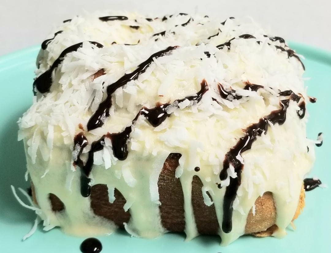 Gourmet Chocolate Coconut Cinnamon Rolls - Pack of 12 (6 oz Each) | Fresh Baked Pastries for Breakfast, Brunch & Dessert | Perfect for Holidays, Parties & Gifting