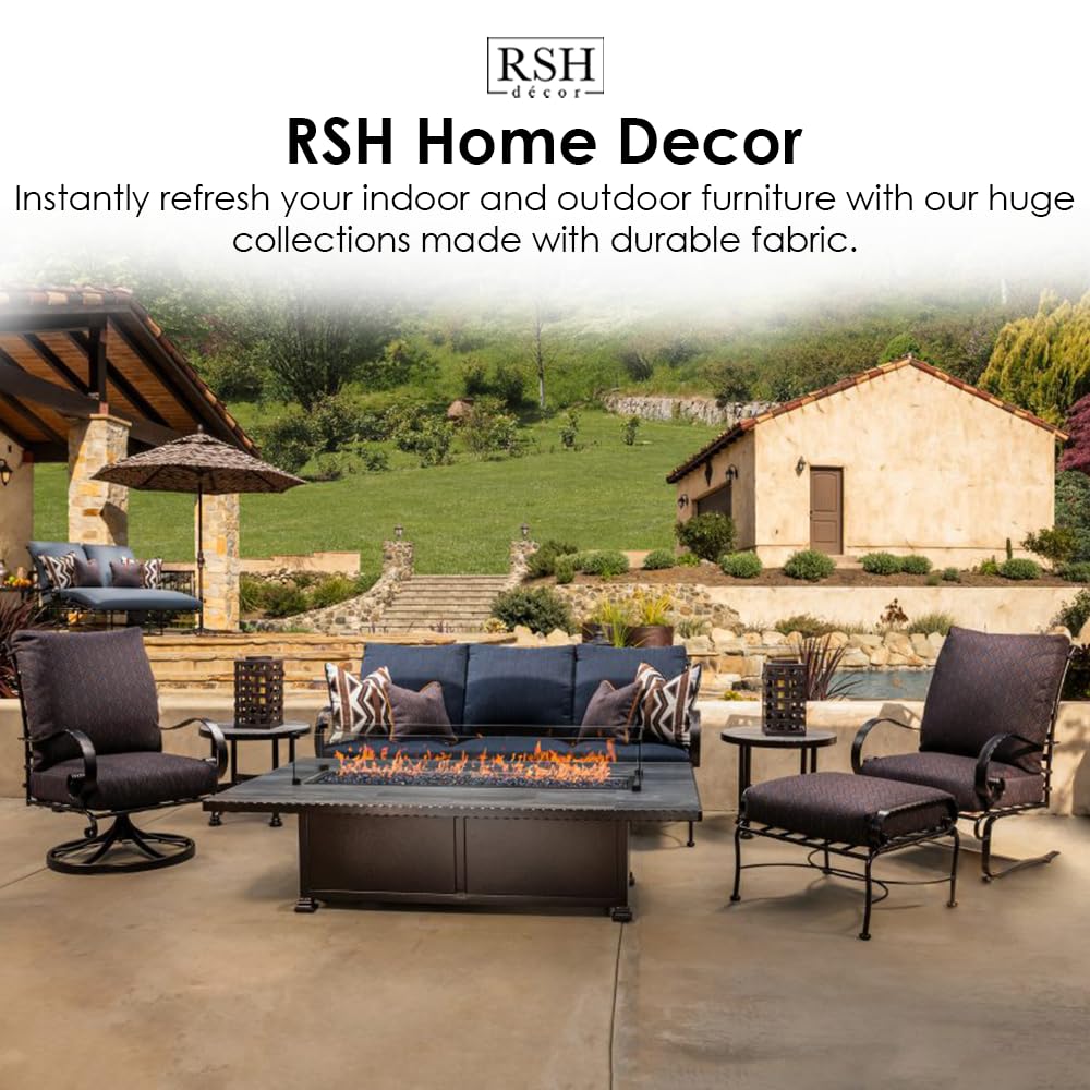 RSH Décor Indoor Outdoor Tufted Bench Cushion with Ties - 44