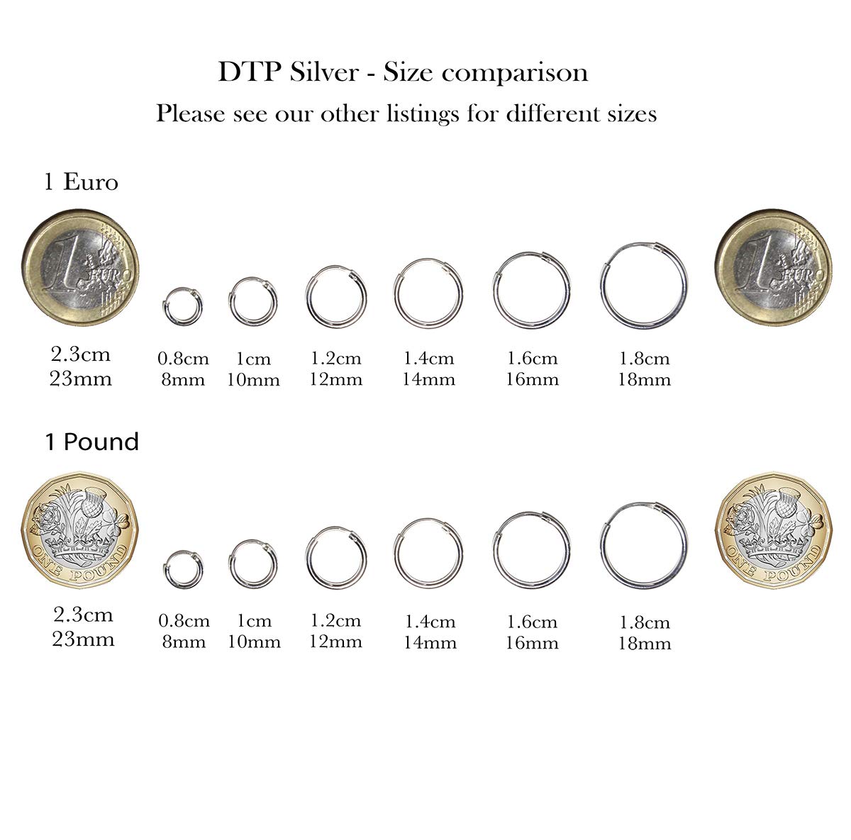 24K Gold Plated 925 Sterling Silver Hoop Earrings for Women - Hypoallergenic Large & Tiny Hoops (8mm-80mm) - Cartilage Rings, Nose Rings & Ear Piercing Jewelry - Perfect for Everyday Wear, Parties & Gifting