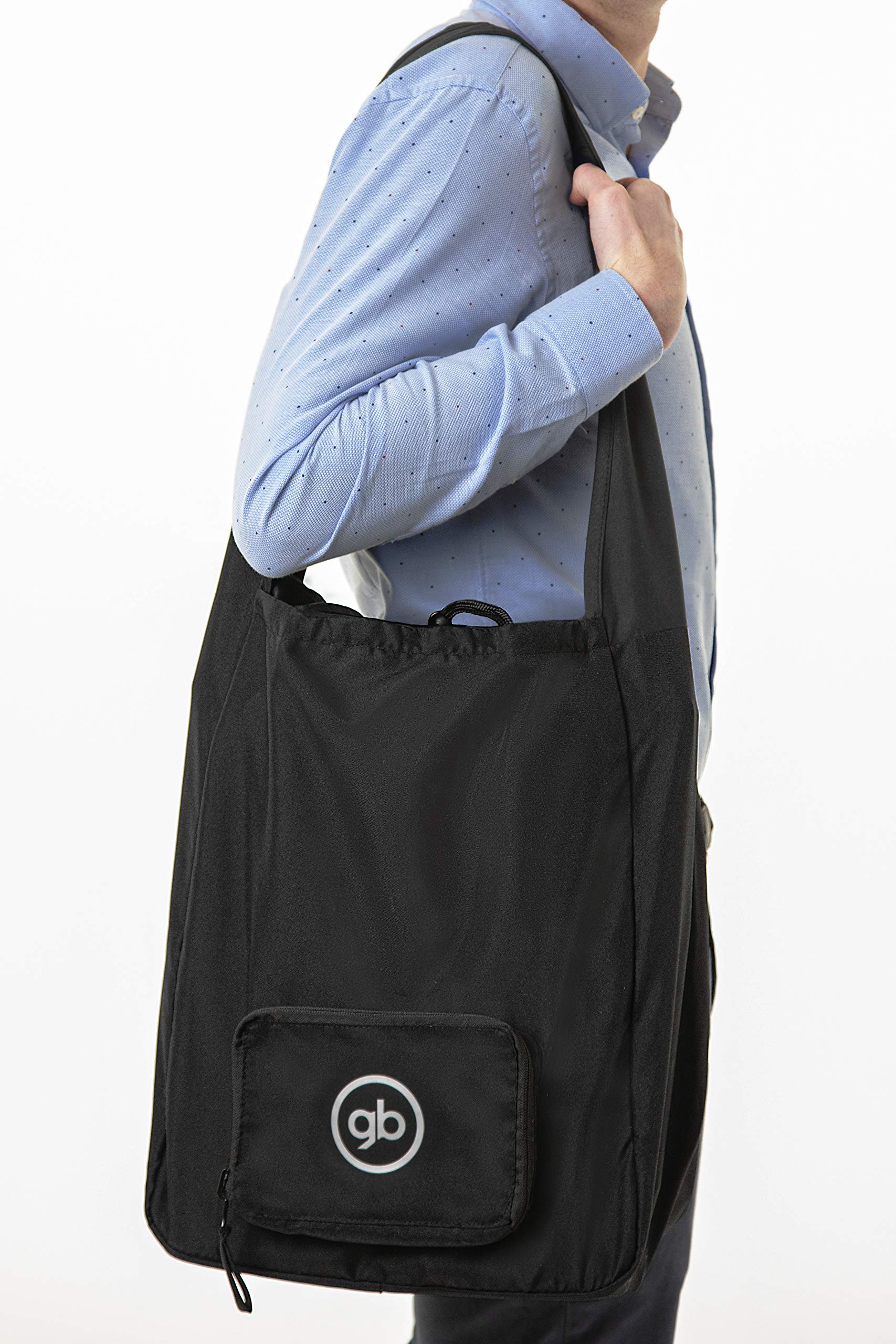 gb Pockit Stroller Travel Bag - Compact & Lightweight Foldable Baby Stroller Carrier for Airplane Travel, Black | Perfect for Airports, Road Trips & Public Transportation