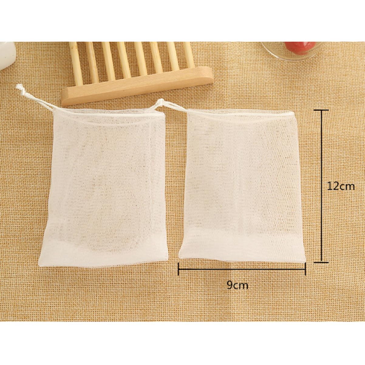 10pcs Mesh Foaming Net for Soap - Soft & Safe Bath Sponge for Face & Body Wash - Perfect for Shower, Travel & Sensitive Skin Care