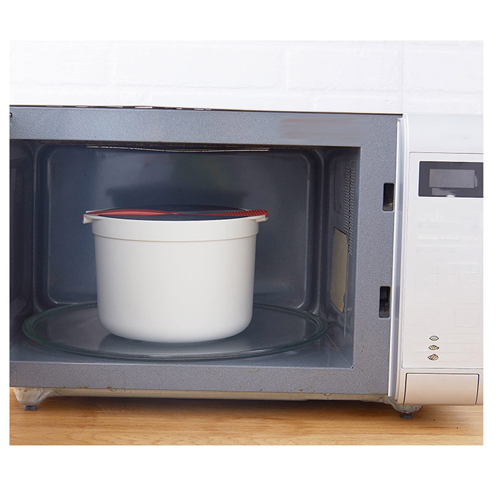 Portable Microwave Rice Cooker & Steamer - High-Temperature Household Rice Cooker with Steam Function for Perfect Rice, Quinoa & More | Ideal for Dorms, Offices & Small Kitchens