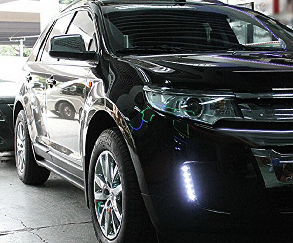 Direct Fit Switchback LED Daytime Running Lights & Turn Signals for 2011-2014 Ford Edge - DRL Replacement for Enhanced Visibility & Style