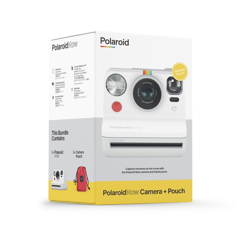 Polaroid Now Instant Camera with Travel Pouch - Perfect for Travel, Parties & Capturing Memories On-The-Go