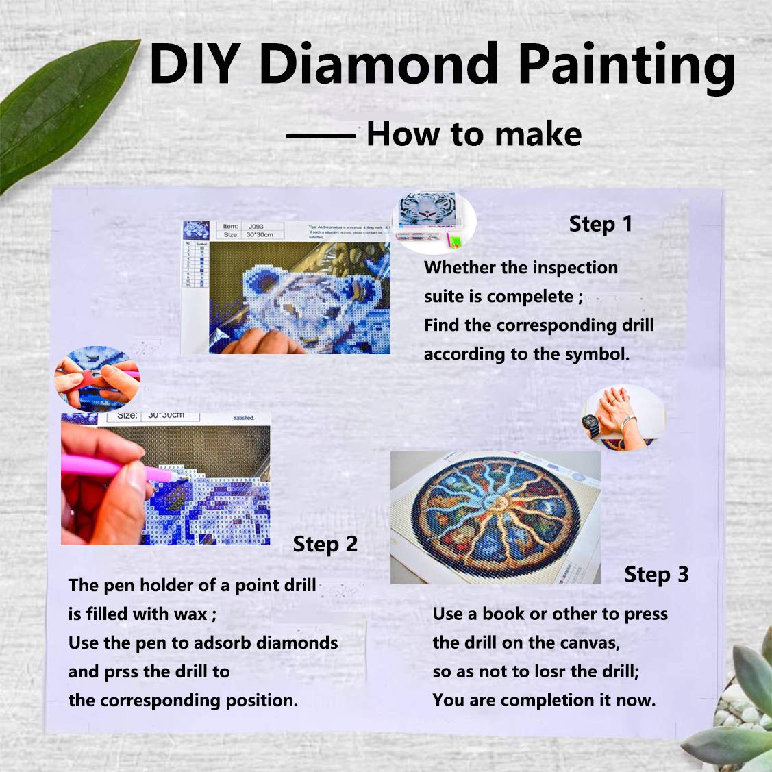 VAIIEYO 5D Diamond Painting Kit - Sunflower Full Drill Round Rhinestone Art for Adults | DIY Oil Painting by Numbers | 12x16 Inch Home Wall Decor | Perfect for Relaxation, Stress Relief & Creative Gift