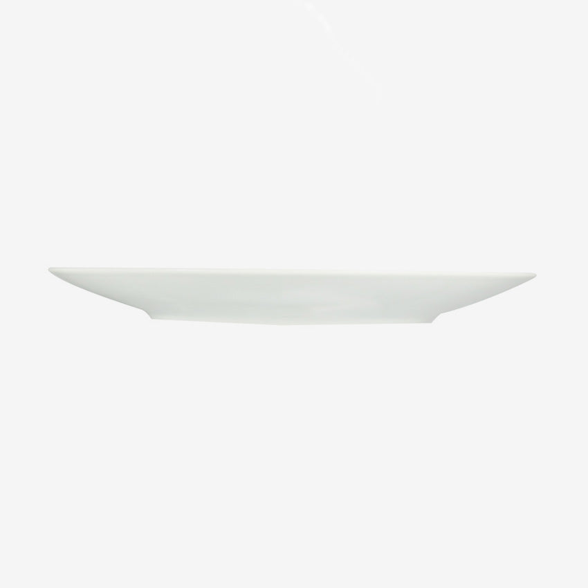 Bernardaud Ecume Fine Porcelain Dinner Plate - Elegant White Dinnerware for Formal Dining & Special Occasions
