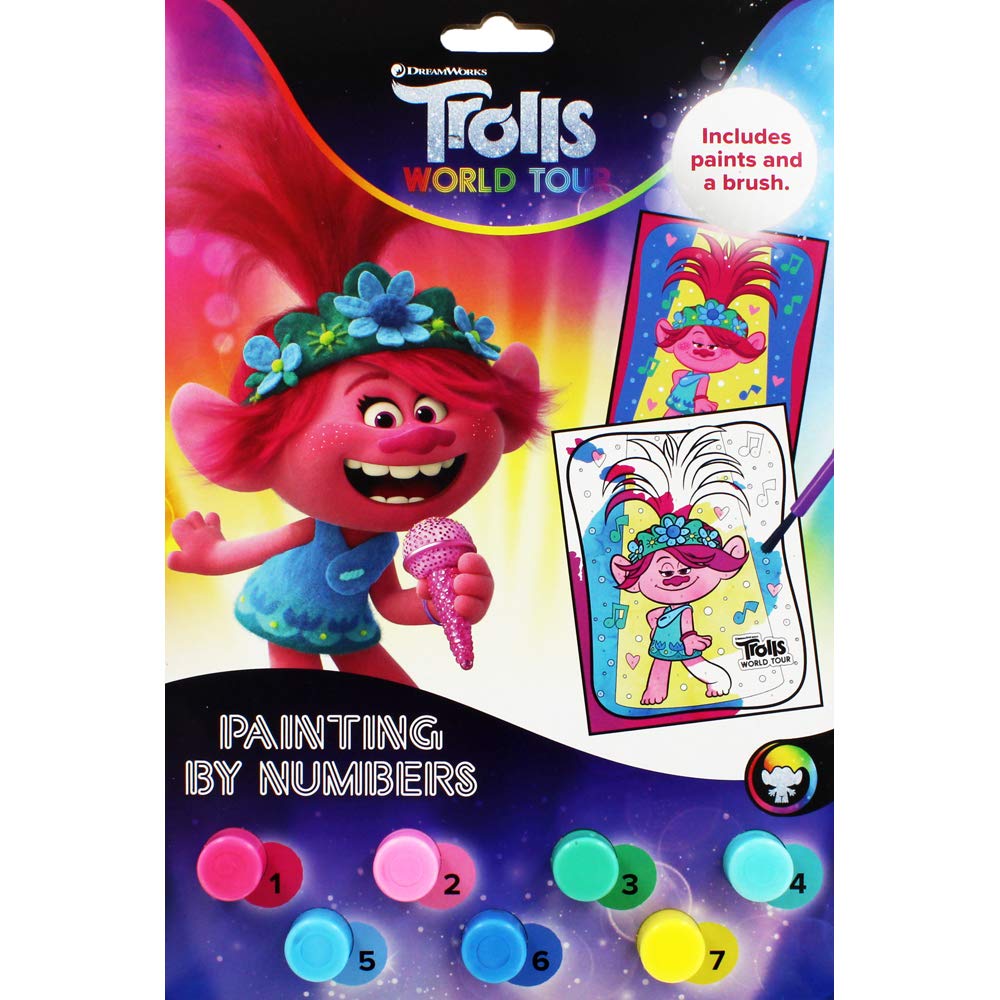 Trolls Paint by Numbers Kit - Alligator Books for Kids' Art Fun