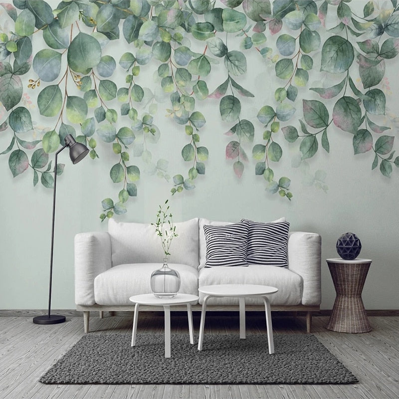 Eucalyptus Wallpaper - Premium Peel and Stick Wallpaper for Bedroom, Living Room & Office | Self-Adhesive, Removable, Easy to Install | Nature Inspired Home Decor