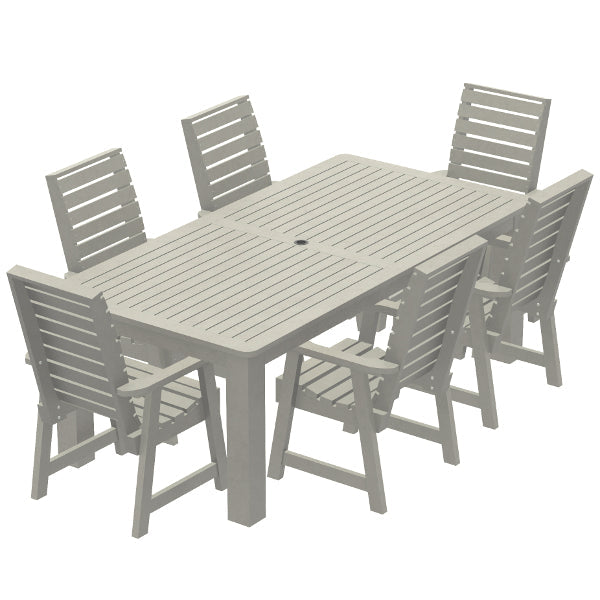 Glennville 7-Piece Dining Set - Modern Wooden Table & Chairs for Kitchen, Dining Room, Patio | Perfect for Family Meals & Entertaining Guests