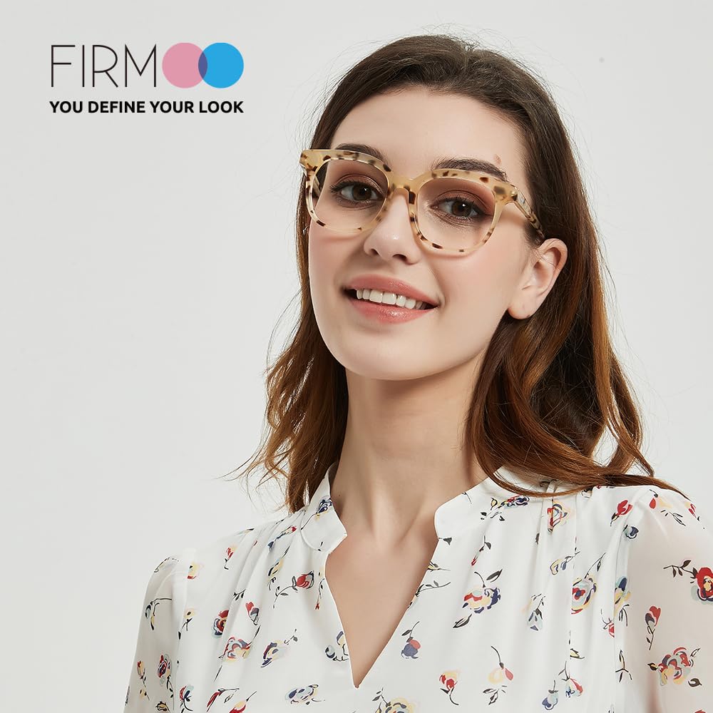 Firmoo Blue Light Blocking Glasses for Women & Men - Anti Glare Computer Gaming Glasses with UV Protection - Reduce Eye Strain for Screen Use, Office Work & Nighttime Reading