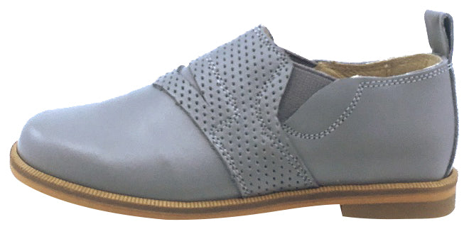 Luccini Boys and Girls Slip-On Loafers - Comfortable Grey School Shoes for Kids | Perfect for School, Casual Wear & Special Occasions