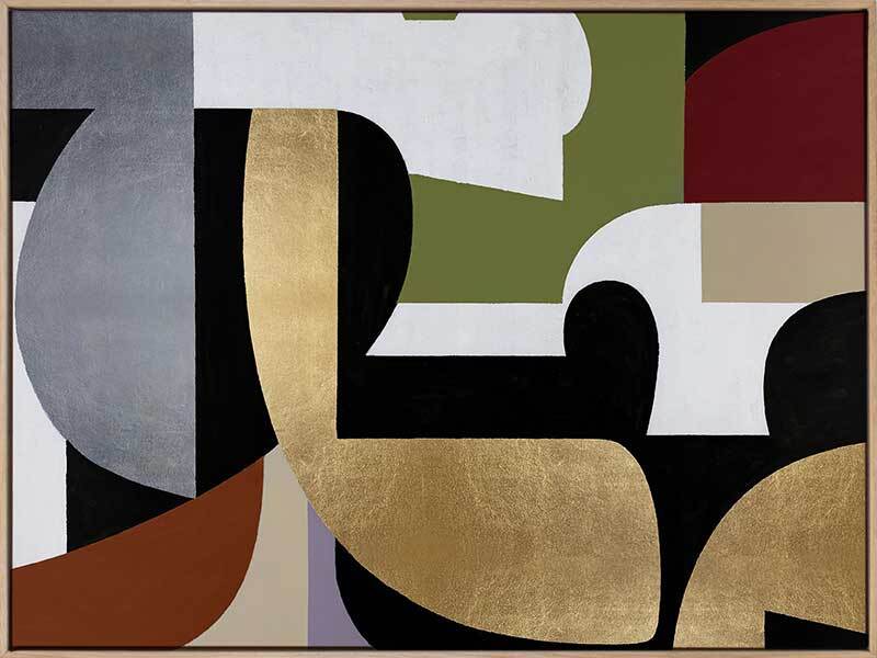 Converging II Canvas Art Print - Modern Abstract Wall Decor for Living Room, Bedroom & Office - Perfect for Home & Office Decor
