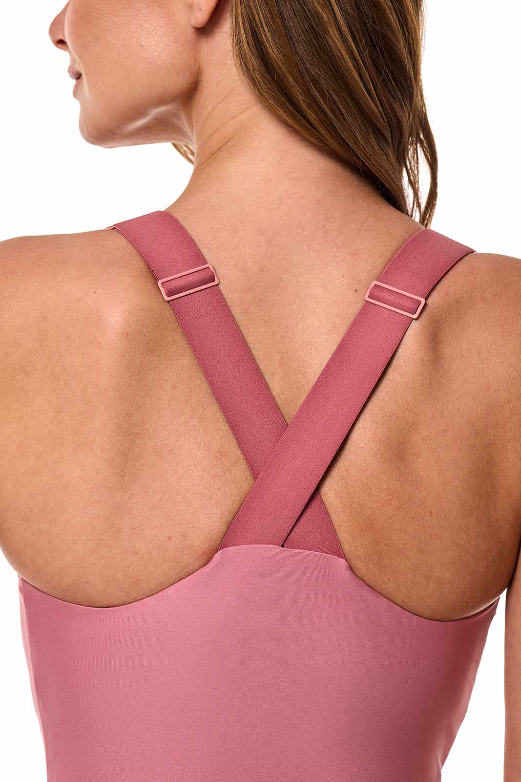 Women's Breakwater Wrap Swimsuit - UPF 50+ Sun Protection, Adjustable Ties & High Waist Bikini Bottom | Terracotta Rose | Perfect for Beach Vacations, Pool Parties & Summer Getaways