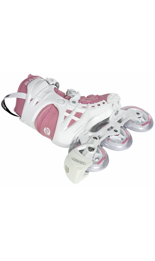 Powerslide Phuzion Argon 100 Women's Inline Skates - Rose Pink - Comfortable Fitness & Recreational Roller Skates for Outdoor & Indoor Use