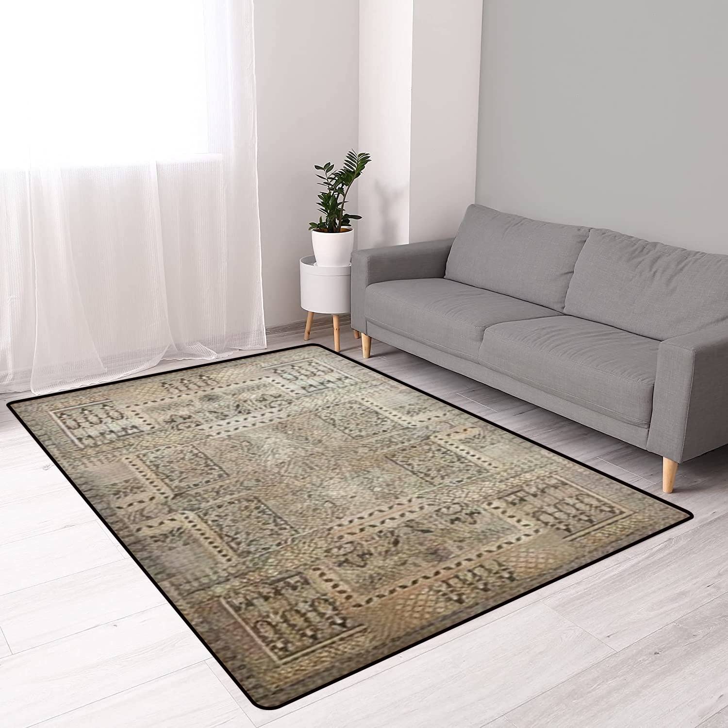 Premium Thickened Non-Slip Area Rug Pad - Handmade Traditional Wool Turkish Rug for Living Room, Entryway | Indoor/Outdoor Decorative Runner Carpet - Perfect for Home Decor, Floor Protection & Cozy Spaces