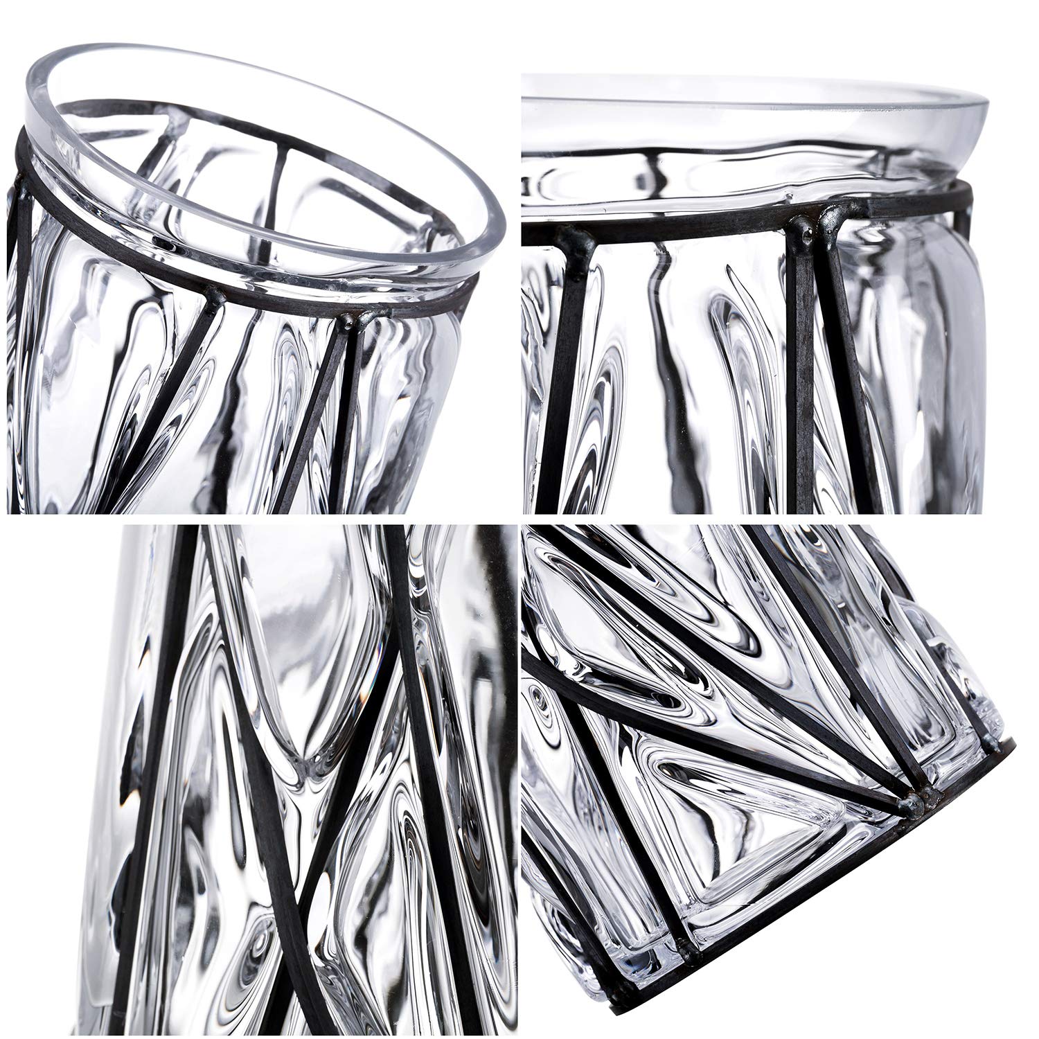 Rustic Glass Vase Set - 5