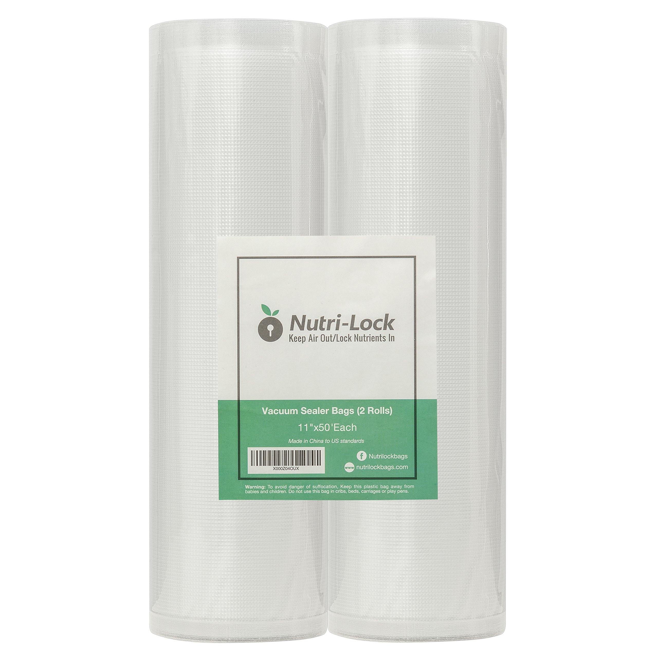 Premium Vacuum Sealer Bags - 2 Rolls (11