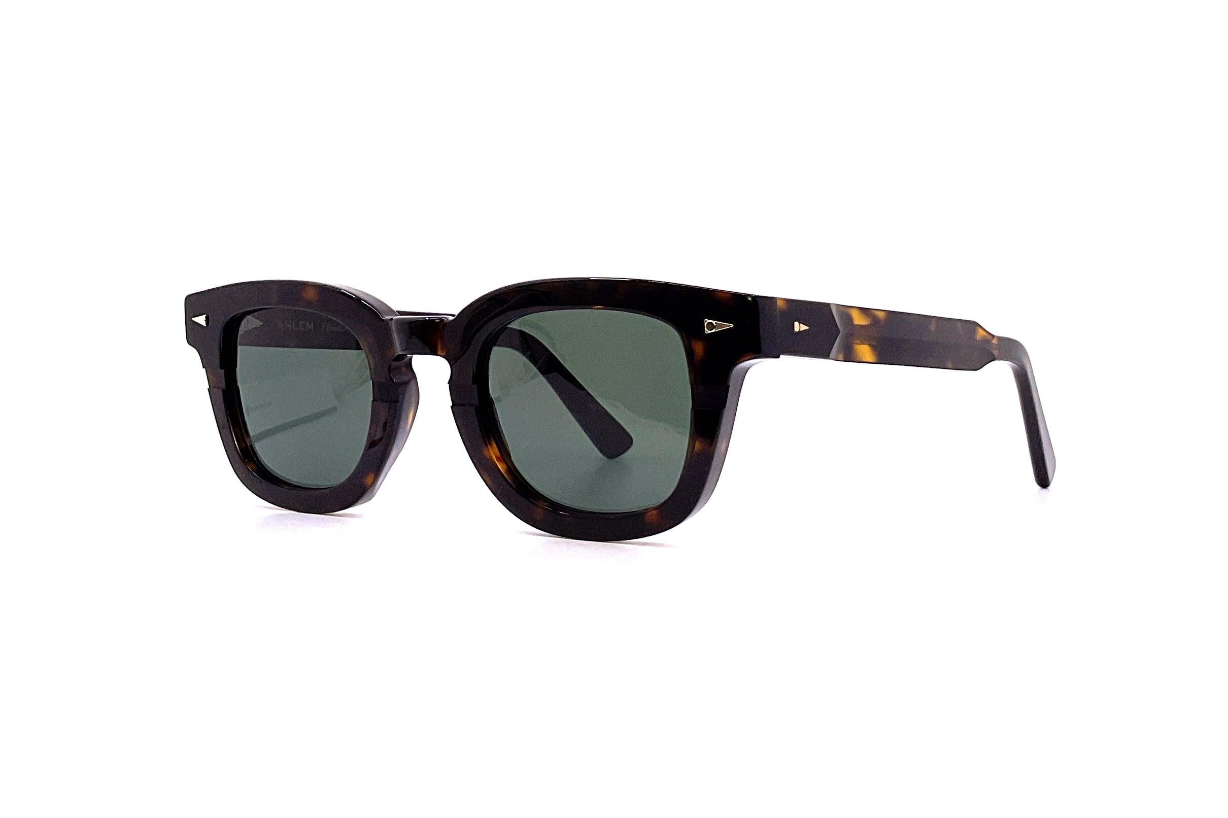 Ahlem Champ de Mars Sunglasses - Dark Tortoise Frame with UV Protection - Perfect for Outdoor Activities, Travel, and Fashion Accessories