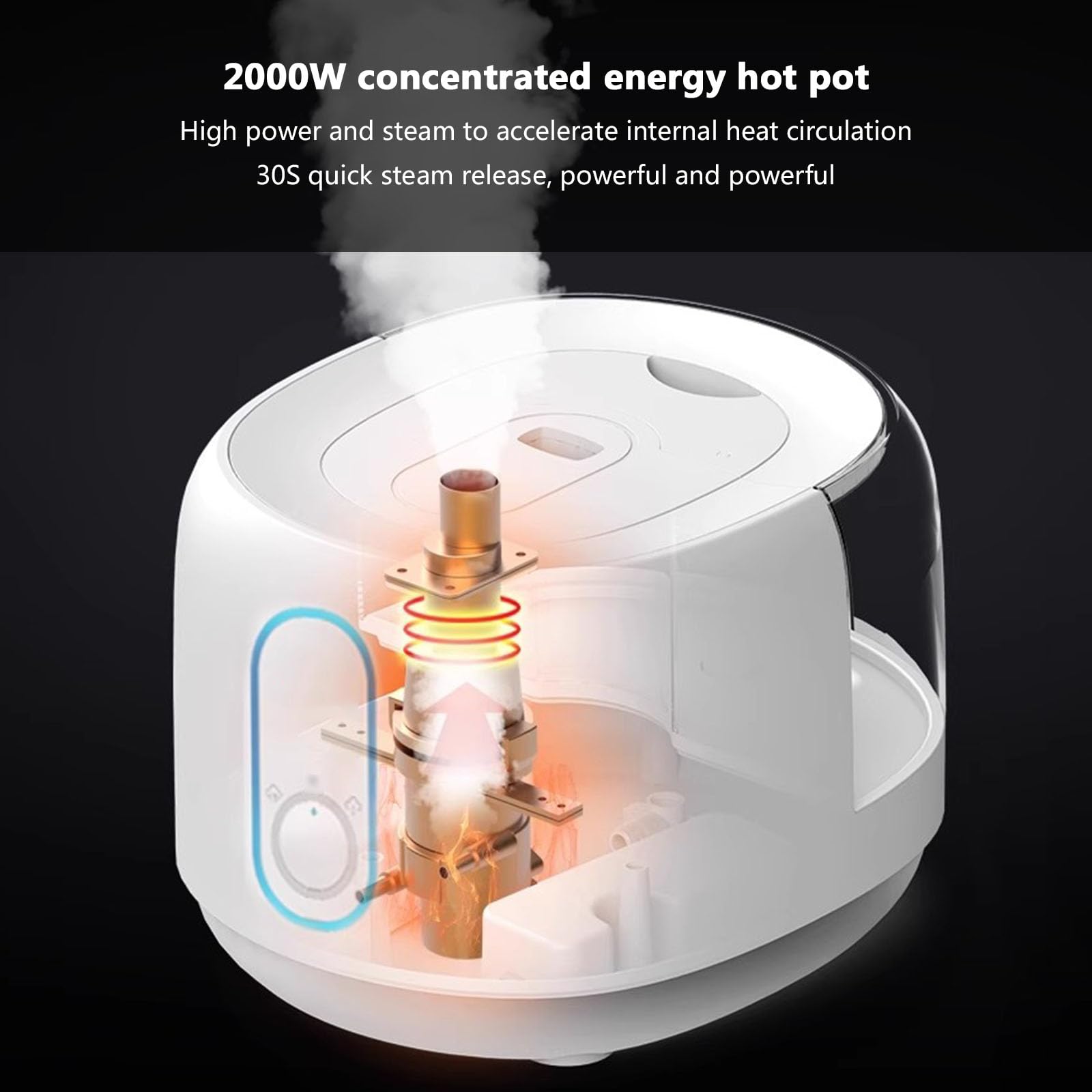 2000W Garment Steamer for Clothes - 3 Adjustable Steam Settings, Fast Heating, 3L Large Water Tank, Height Adjustable - Perfect for Home, Travel & Professional Use - Vertical & Horizontal Steaming for Shirts, Dresses, Suits & More