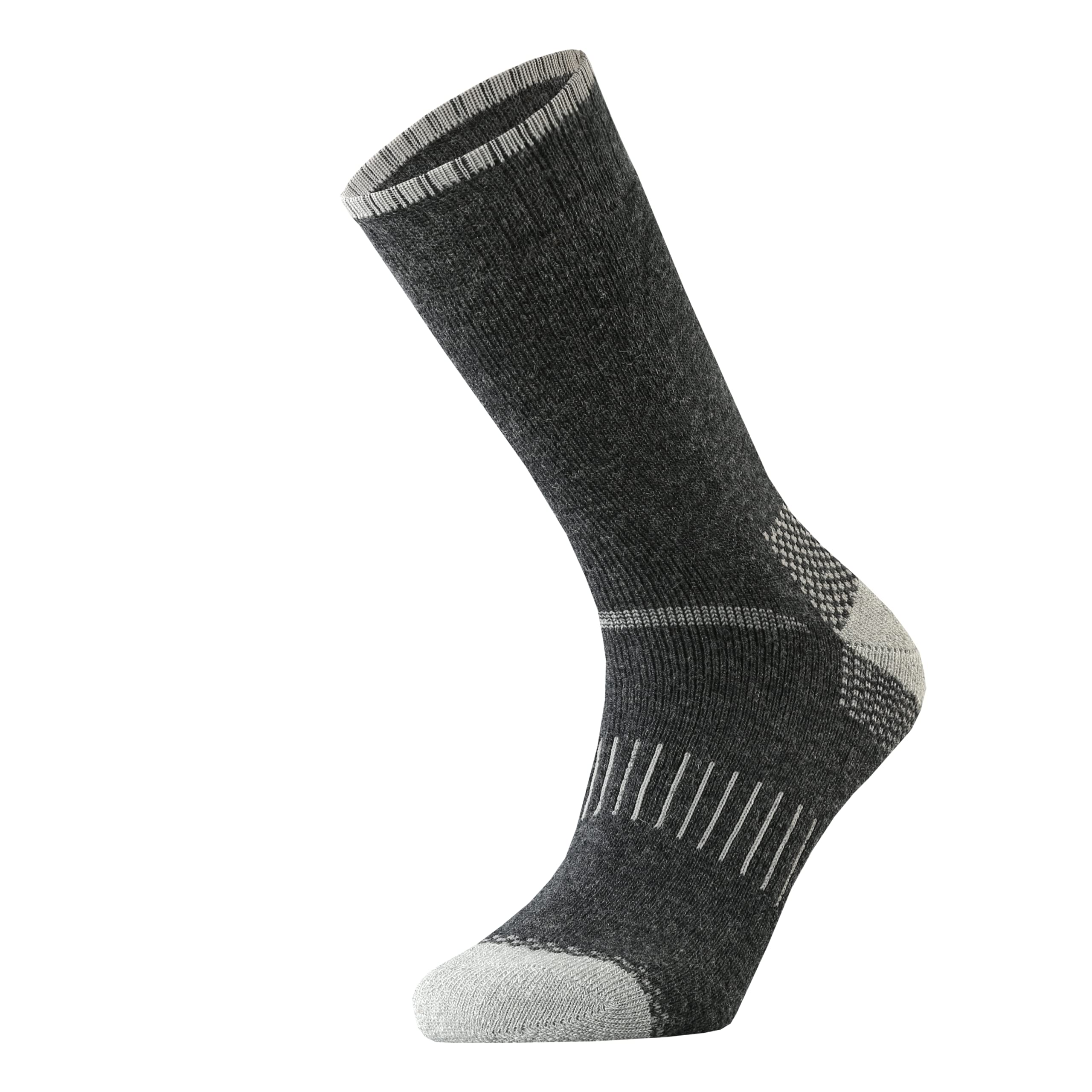 ONKE Merino Wool Cushion Crew Socks for Men - Moisture Wicking, Breathable & Soft Hiking Socks for Outdoor Activities, Running, and Daily Wear - Warm & Comfortable Performance Socks for Cold Weather