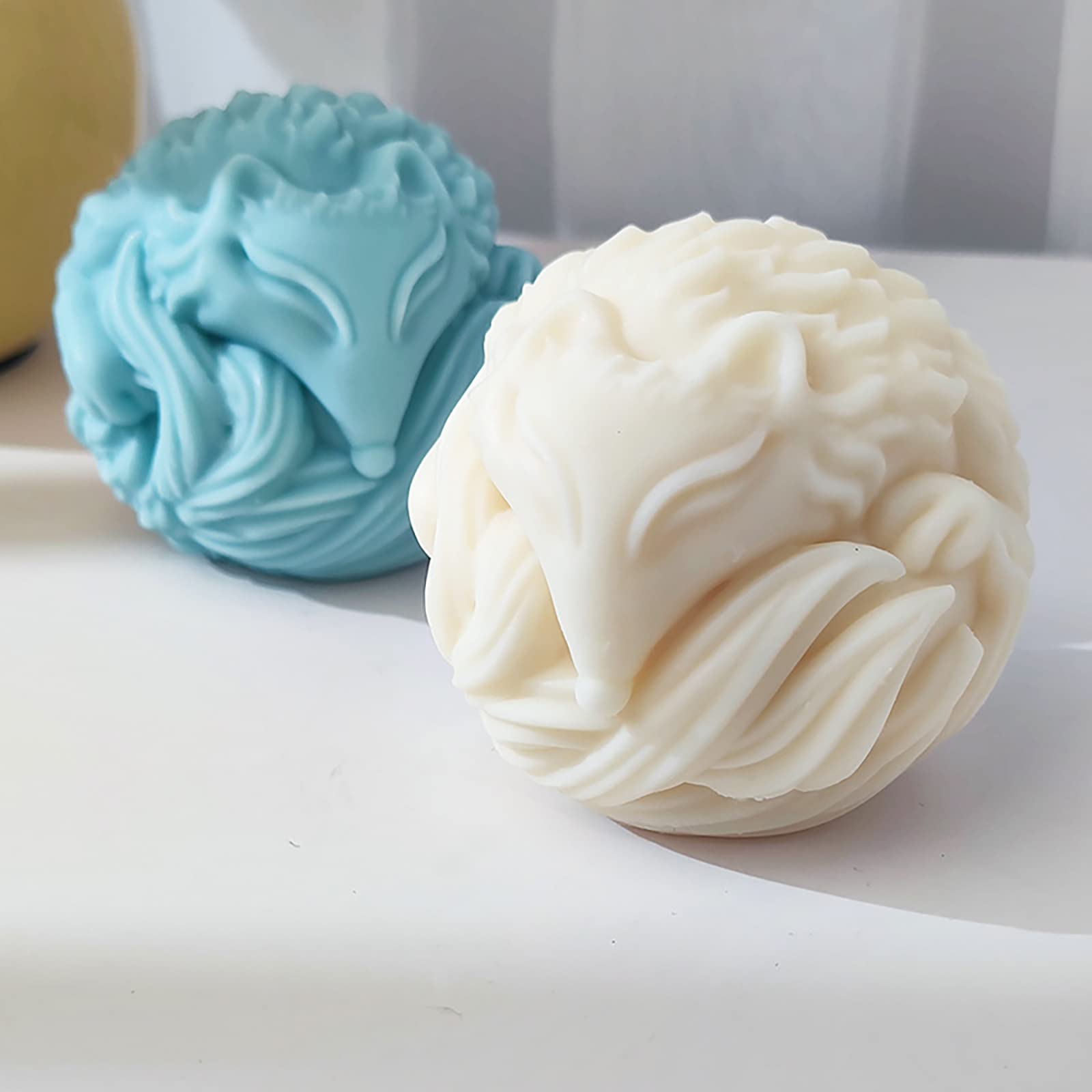 Fox Resin & Silicone Animal Molds - 3D Fox & Candle Molds for Soap & Candle Making - DIY Craft, Home Decor, Gift Making, Bath & Wax Creations