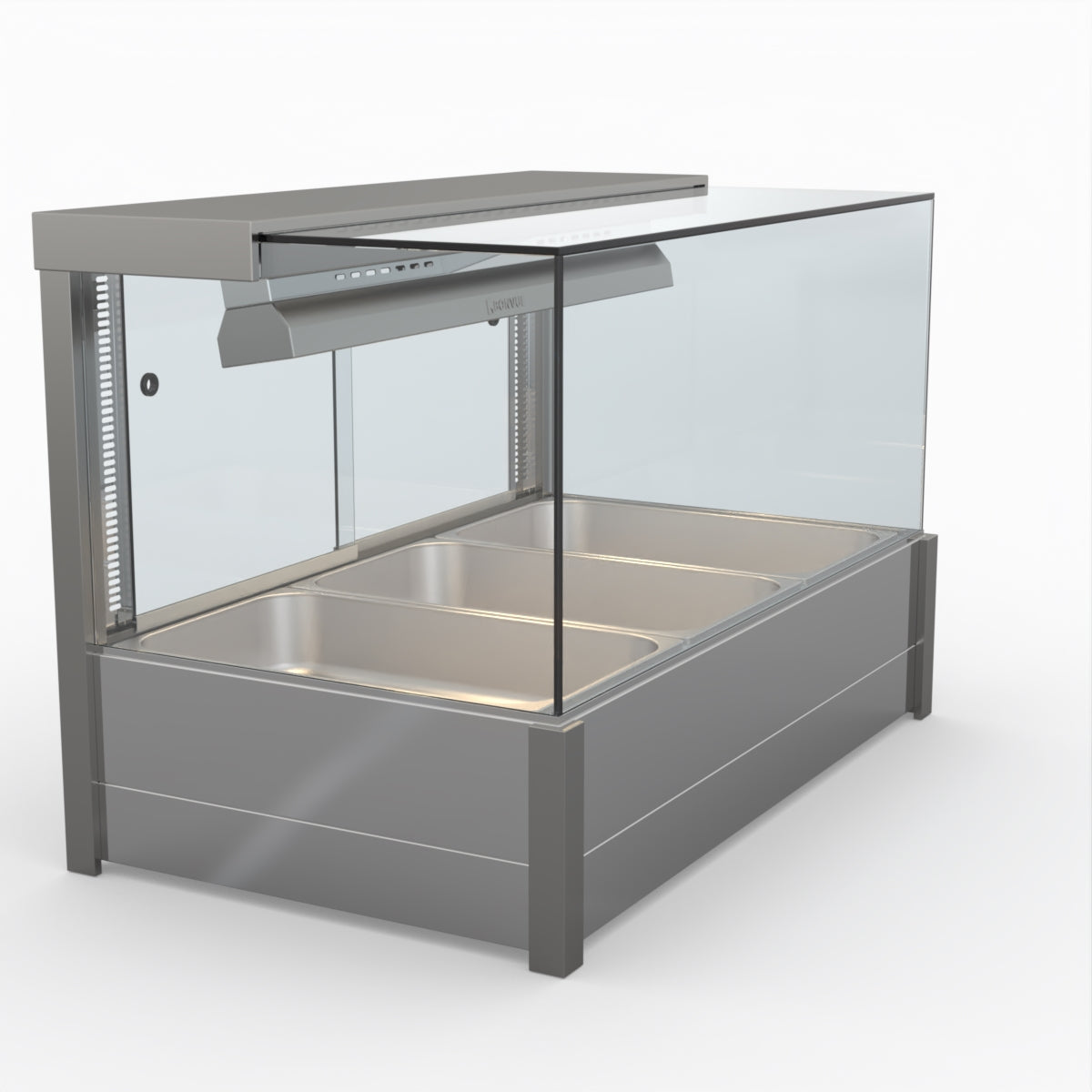 Bonvue BM11SC Square Countertop Bain Marie - Dual Wet & Dry Food Warmer for Restaurants, Catering & Buffets - Perfect for Keeping Soups, Sauces & Dishes Warm
