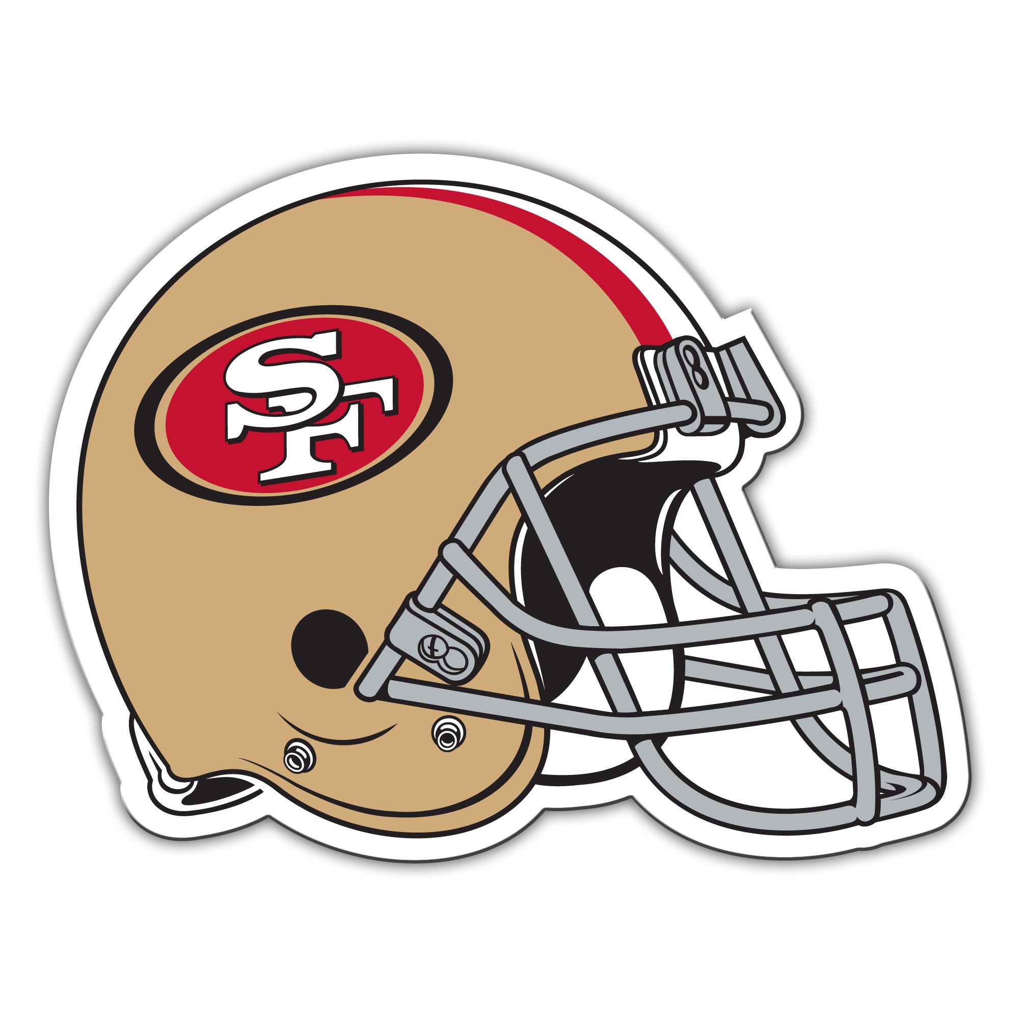 Official NFL Team Vinyl Helmet Magnet - Fremont Die Fan Shop - Perfect for Game Day, Tailgating, and Office Decor