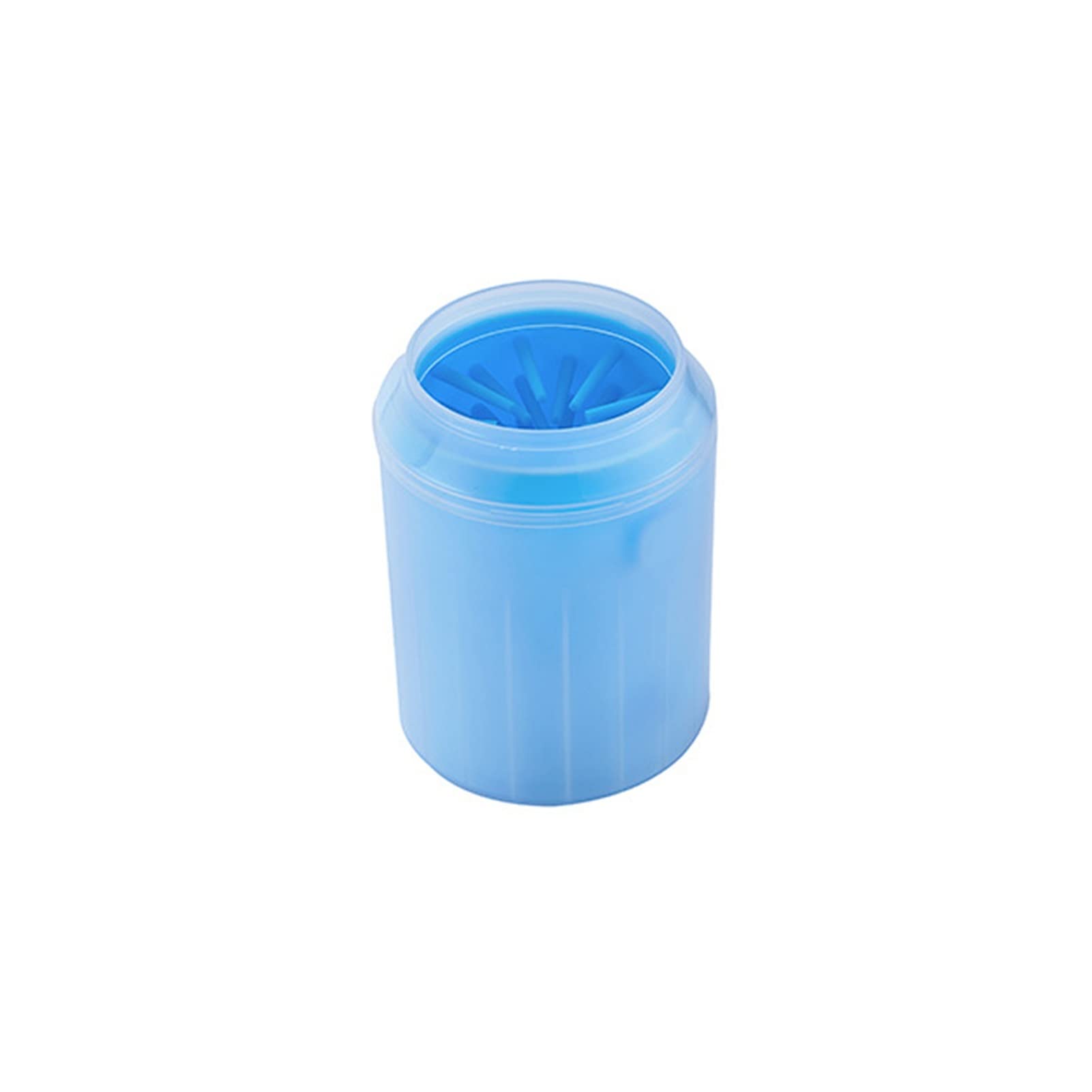 Premium Dog Paw Cleaner Cup - Soft Silicone Brush for Pet Foot Wash, Large Size Light Blue - Perfect for Post-Walk Cleaning & Muddy Paw Care