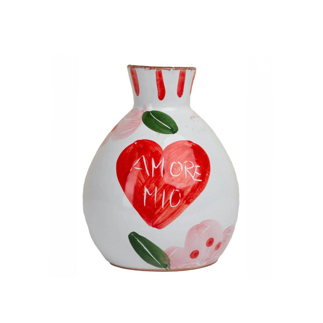 Amore Bud Vase - Elegant Glass Flower Vase for Small Floral Arrangements - Perfect for Home Decor, Wedding Centerpieces, and Tabletop Displays