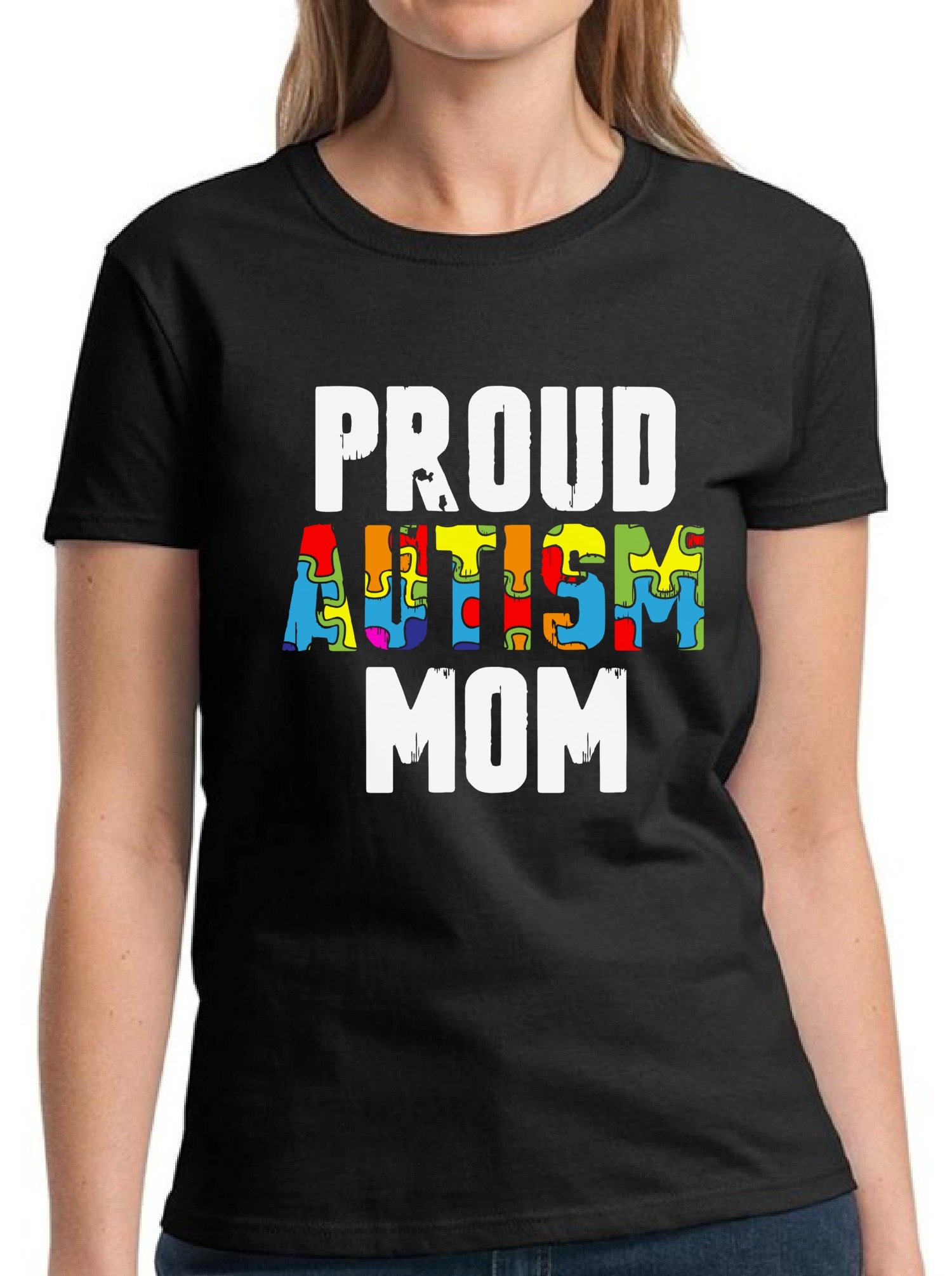 Autism Awareness T-Shirt for Women - Proud Autism Mom Shirt - Comfortable Cotton Tee - Supportive Gift for Special Needs Parents - Perfect for Awareness Events & Daily Wear