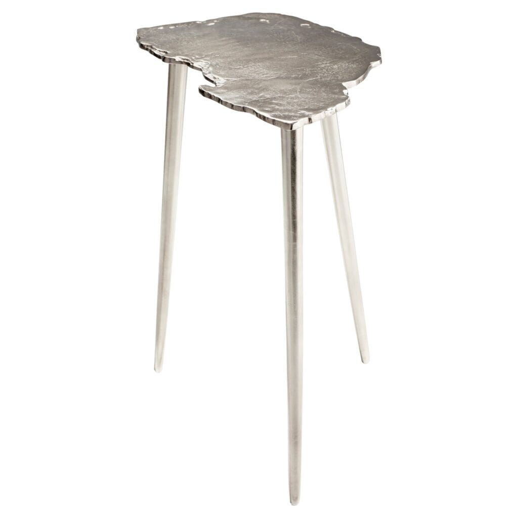 Cyan Design 11297 Needle Side Table - Antique Nickel Finish | Modern Accent Table for Living Room, Bedroom & Office Decor