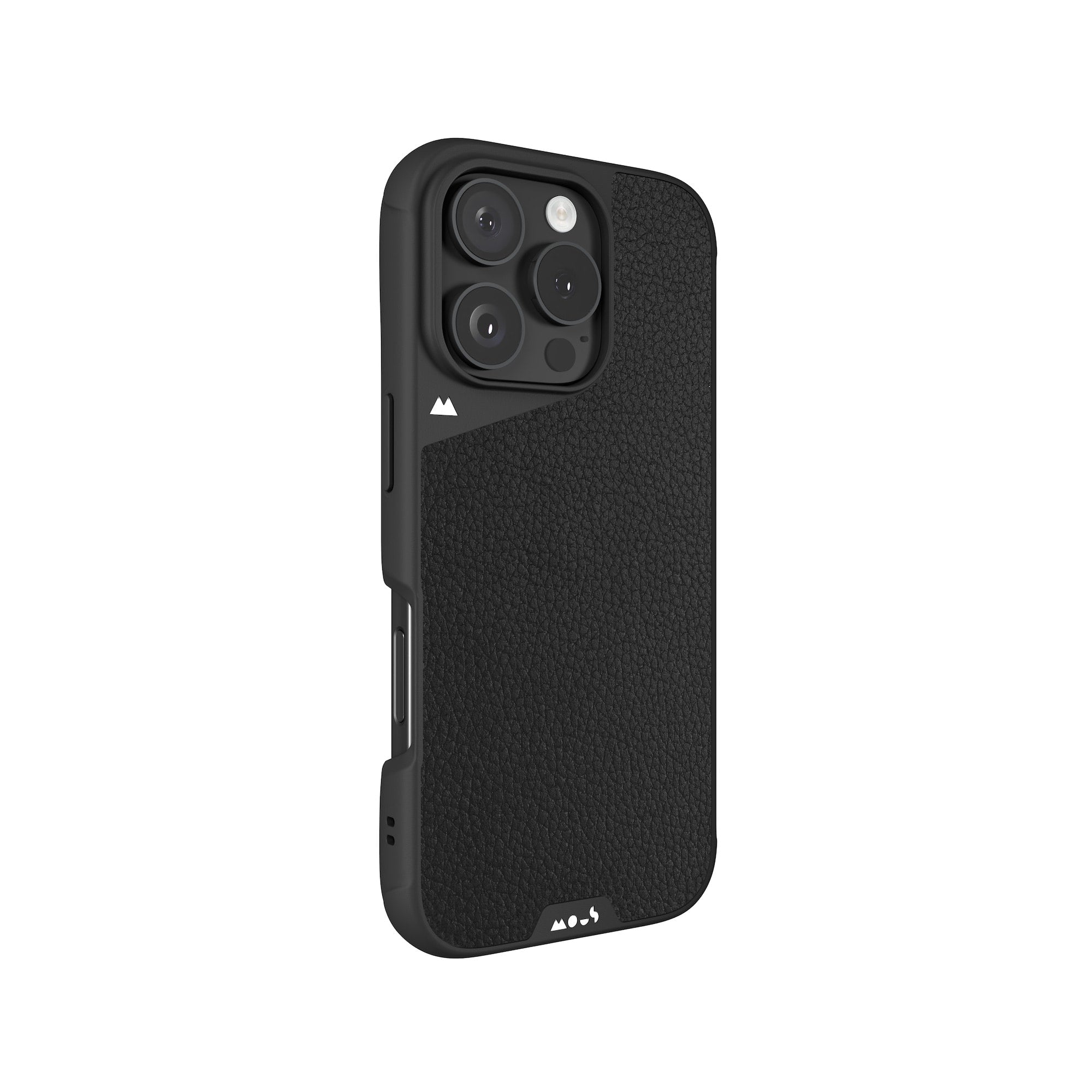Premium MagSafe® Compatible Black Leather Phone Case for iPhone 14/13/12 Pro Max - Slim Protective Cover with Strong Magnets | Perfect for Work, Travel & Everyday Use