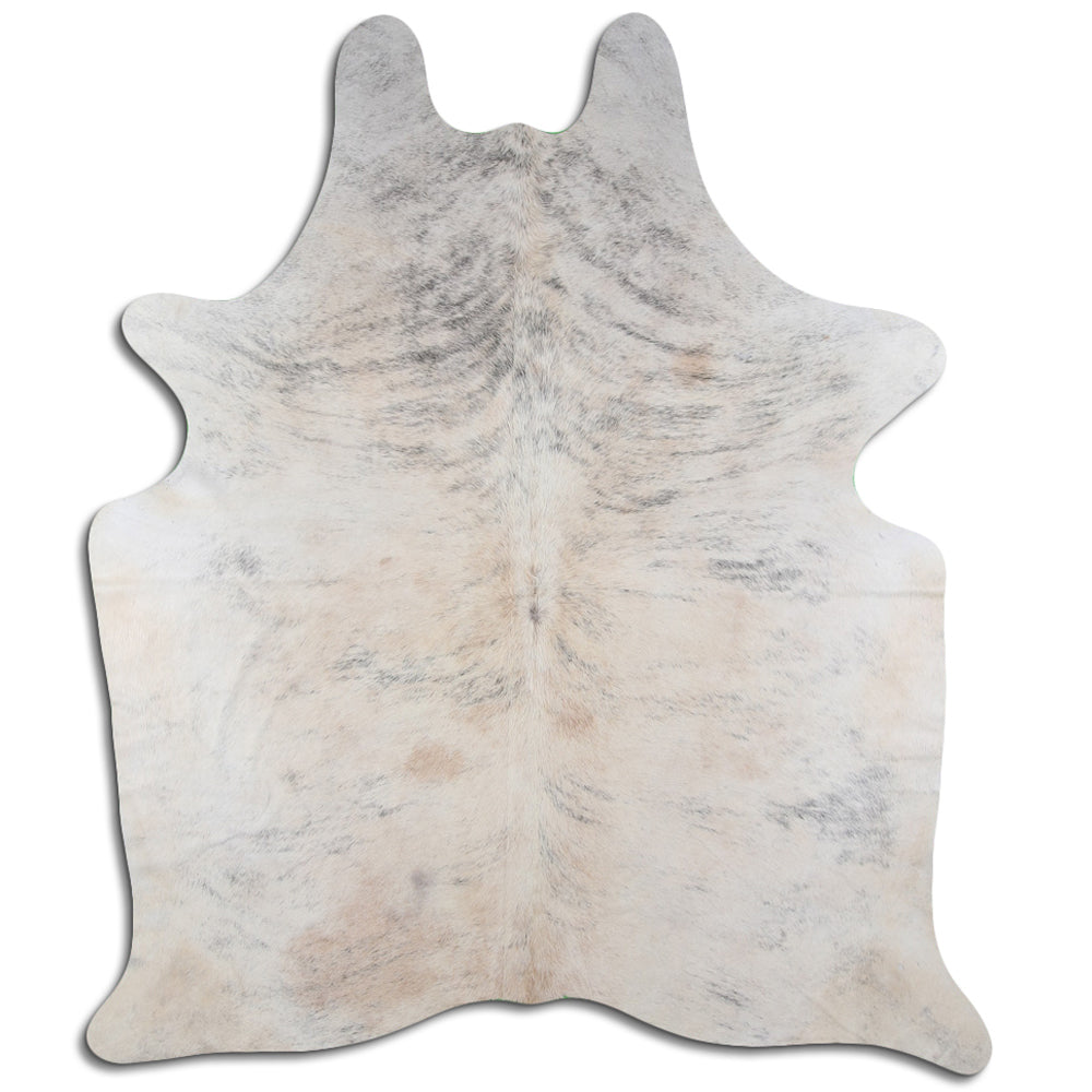 Premium 8.5x7 Ft Brazilian Hair-On Cowhide Leather Rug - Natural Hide Skin Carpet for Living Room, Bedroom & Office Decor