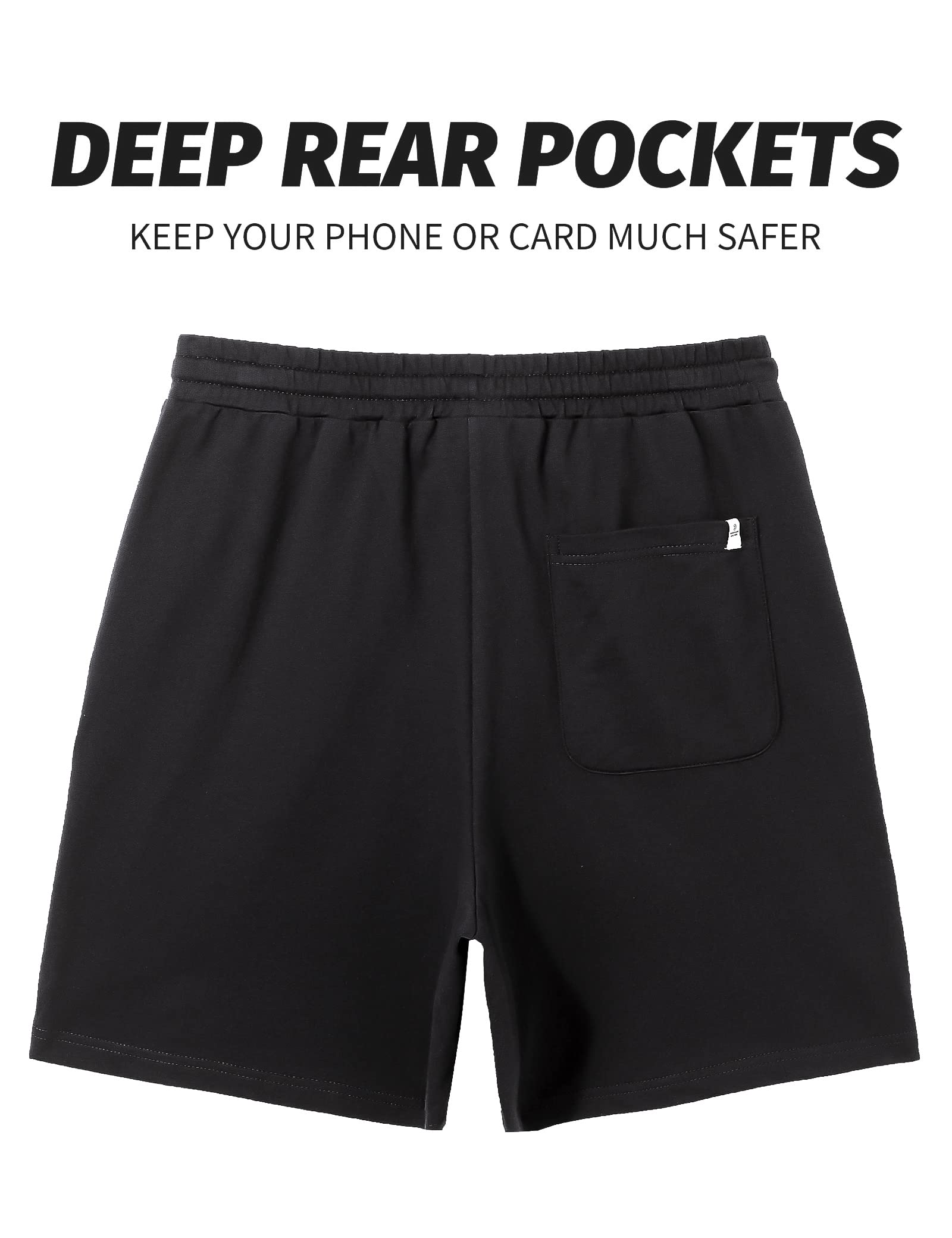 **Pioneer Men's 5-Inch Inseam Camp Sweat Shorts - Athletic Gym Workout, Running, Casual Cotton Lounge Shorts for Home, Travel & Outdoor Activities**