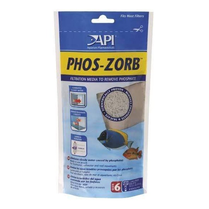 API Phos Zorb 1 Pouch - Phosphate Remover for Freshwater & Saltwater Aquariums | Reduces Algae Growth | Ideal for Fish Tanks, Reef Tanks & Aquatic Plants
