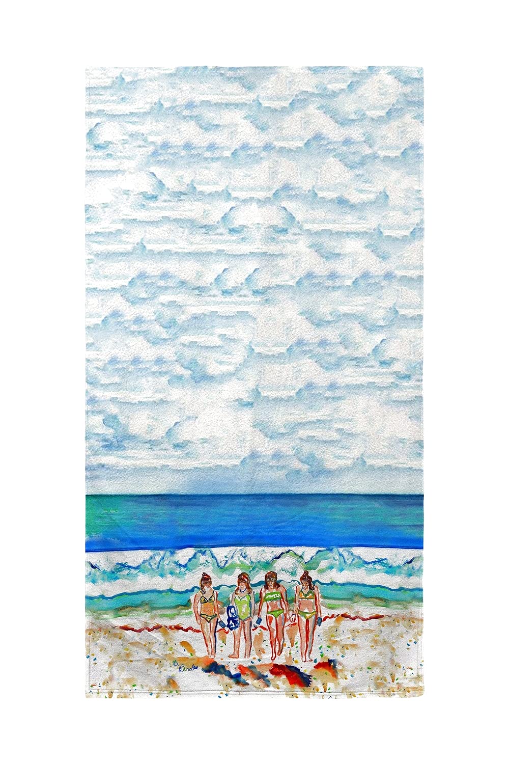Betsy Drake Women's Stylish Walking Beach Towel - Soft, Lightweight & Quick-Dry for Pool, Yoga, Gym & Outdoor Activities