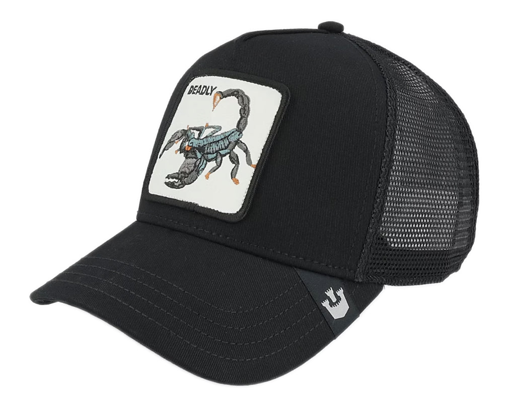 Goorin 'The Deadliest Scorpion' Black Trucker Cap - Stylish Baseball Hat for Men & Women, Perfect for Outdoor Activities, Concerts, and Casual Wear