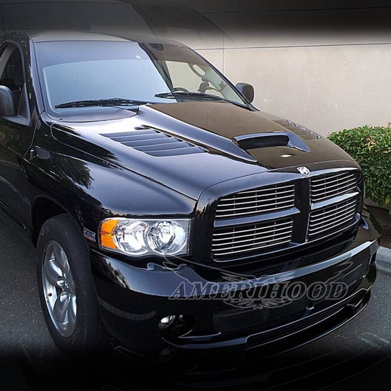 Amerihood SSK Functional Ram Air Hood for Dodge Ram 2500 (2003-2009) - High-Performance Cooling & Style Upgrade for Off-Road & Street Trucks