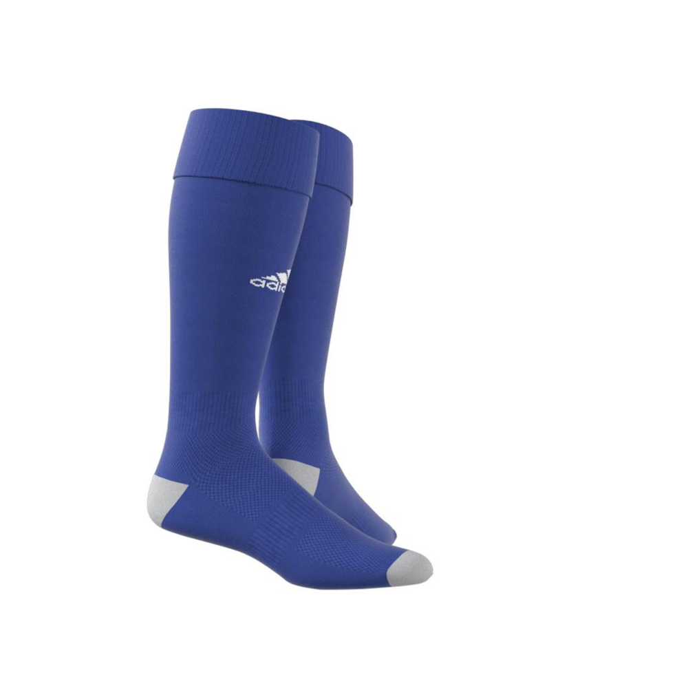 Adidas Milano 16 Athletic Socks - Blue & White Cushioned Sports Socks for Running, Basketball & Gym Workouts - Breathable Comfort for Men & Women