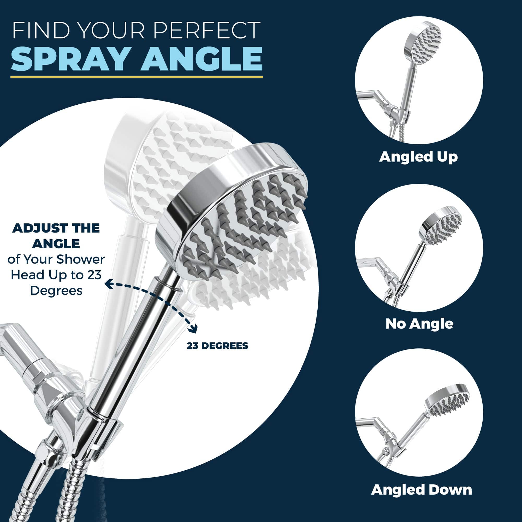Premium All-Metal Low Flow Handheld Shower Head Set - 1.8 GPM Water Saving Complete Shower System with Valve & Trim Kit - Perfect for Bathroom Renovation & Water Conservation