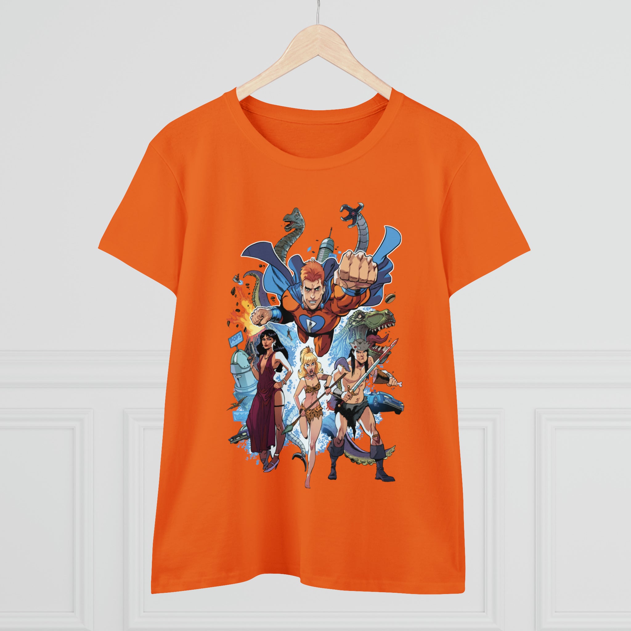 Archie Comics Graphic Tee for Women - Soft Cotton Midweight T-Shirt Featuring Archie, Betty, Veronica & Jughead - Perfect for Casual Wear, Comic Conventions & Retro Fashion
