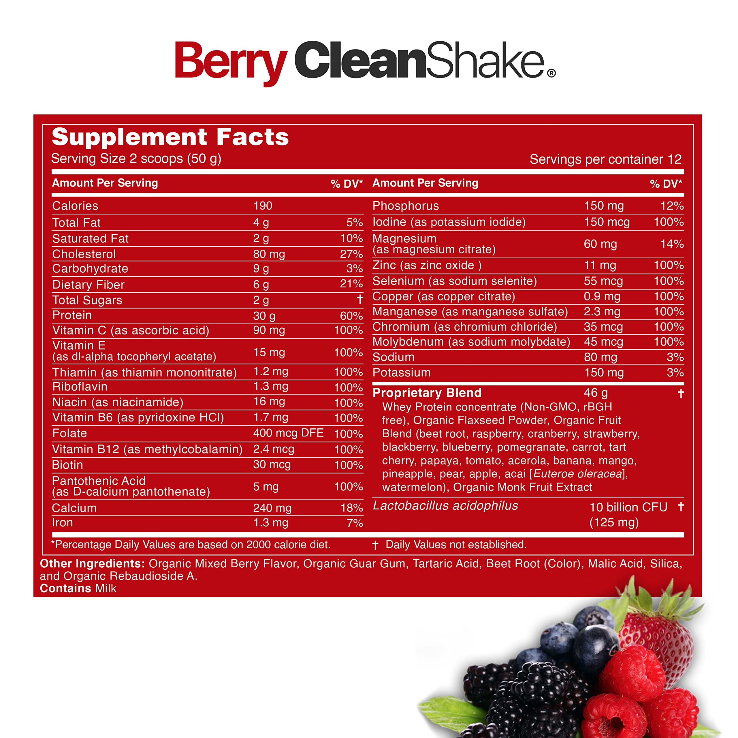 CleanShake Ultra-Premium Protein Powder - Organic Whey Protein Shake with 21 Natural Ingredients, 23 Vitamins & Minerals | Non-GMO, rBGH-Free Grass Fed Whey | Informed Protein Certified | Perfect for Post-Workout Recovery, Muscle Building & Healthy Weight Management