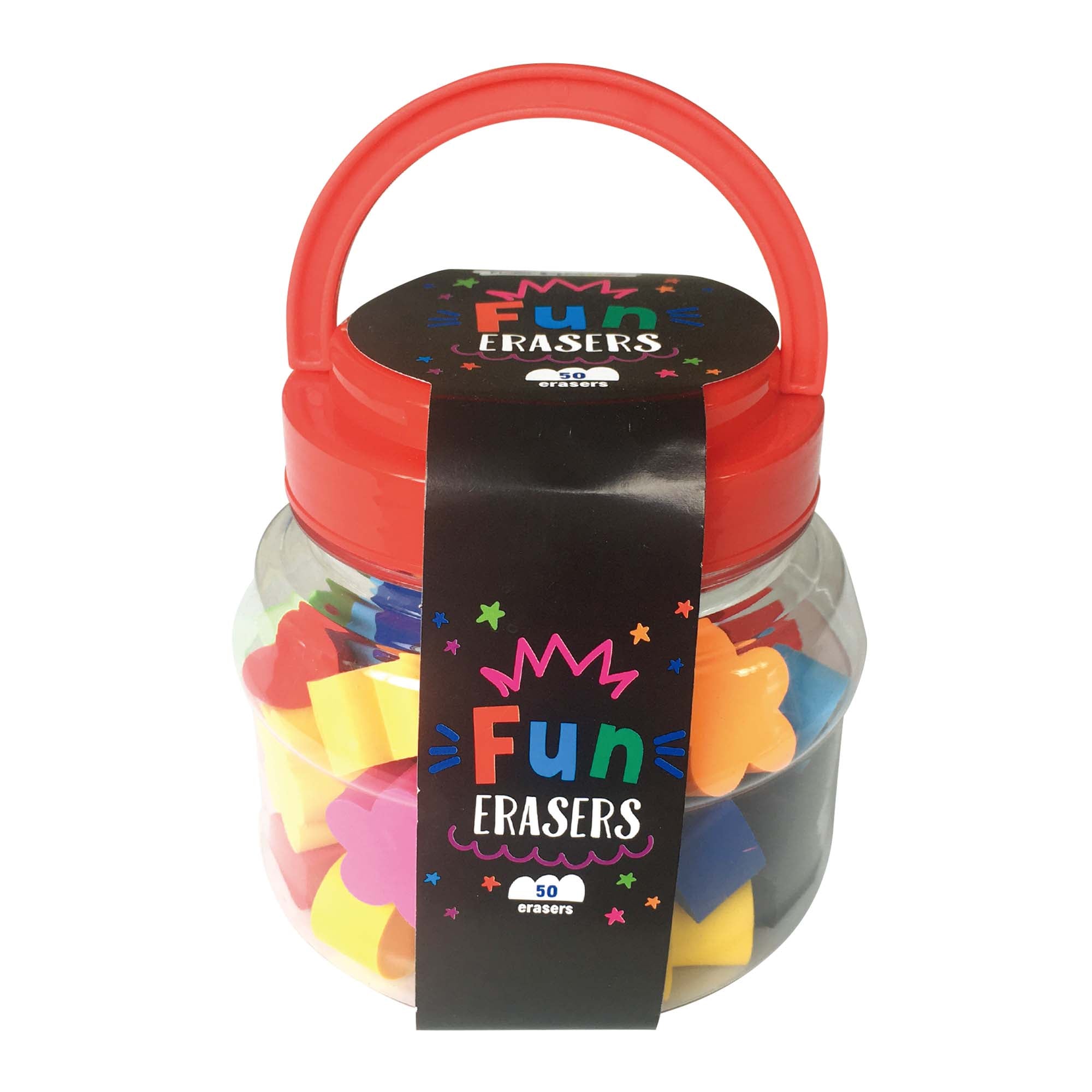 50-Pack Fun Pencil Erasers for Kids - Bulk Novelty Erasers for School, Office & Art Supplies - Cute Animal & Food Shaped Erasers for Classroom Rewards & Party Favors