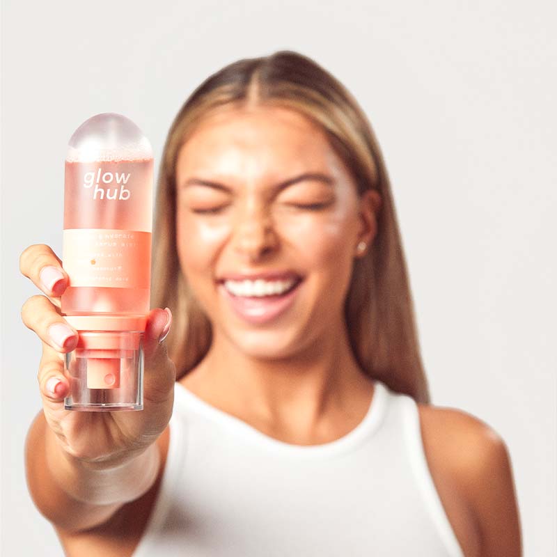 Glow Hub Nourishing & Hydrating Face Serum Mist for Dry Skin - Refreshing Facial Spray with Hyaluronic Acid & Vitamin E - Perfect for Daily Skincare Routine & On-the-Go Hydration