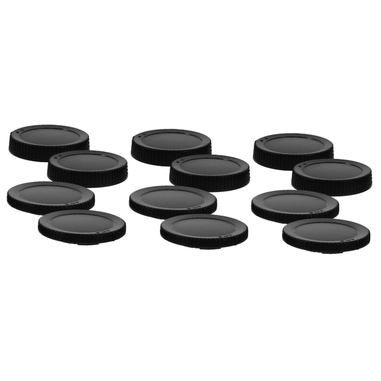 HOMSFOU 3 Sets Lens Cap Camera Accessories - ABS Dust Cover for Front & Rear Camera Lens Protection - Perfect for DSLR, Mirrorless, and Digital Cameras - Ideal for Travel, Photography, and Professional Shoots